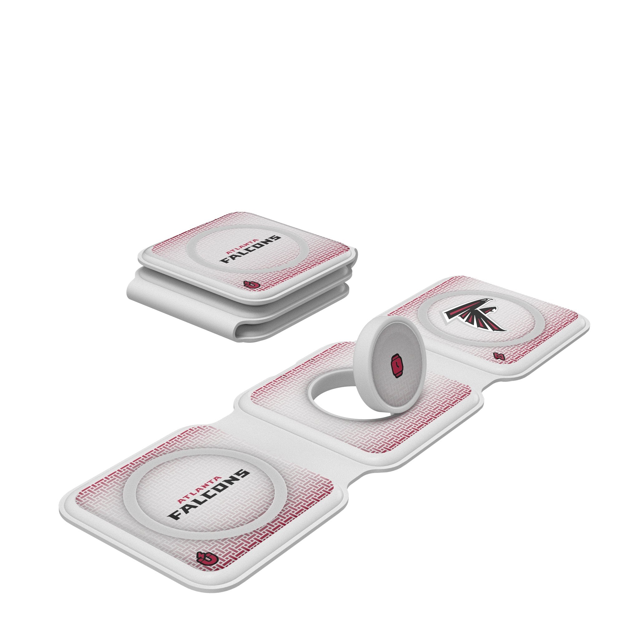 Atlanta Falcons 3-in-1 Foldable Wireless Charger for iPhone, Android & AirPods - Fast Charging Station for Home, Office & Travel