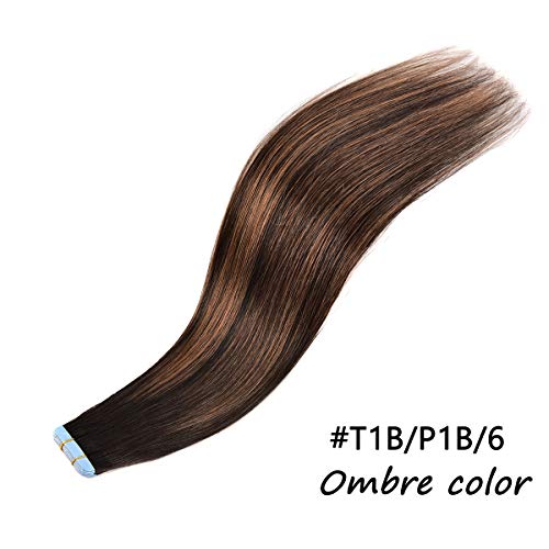 Natural black mixed chestnut brown #1b/6/1b