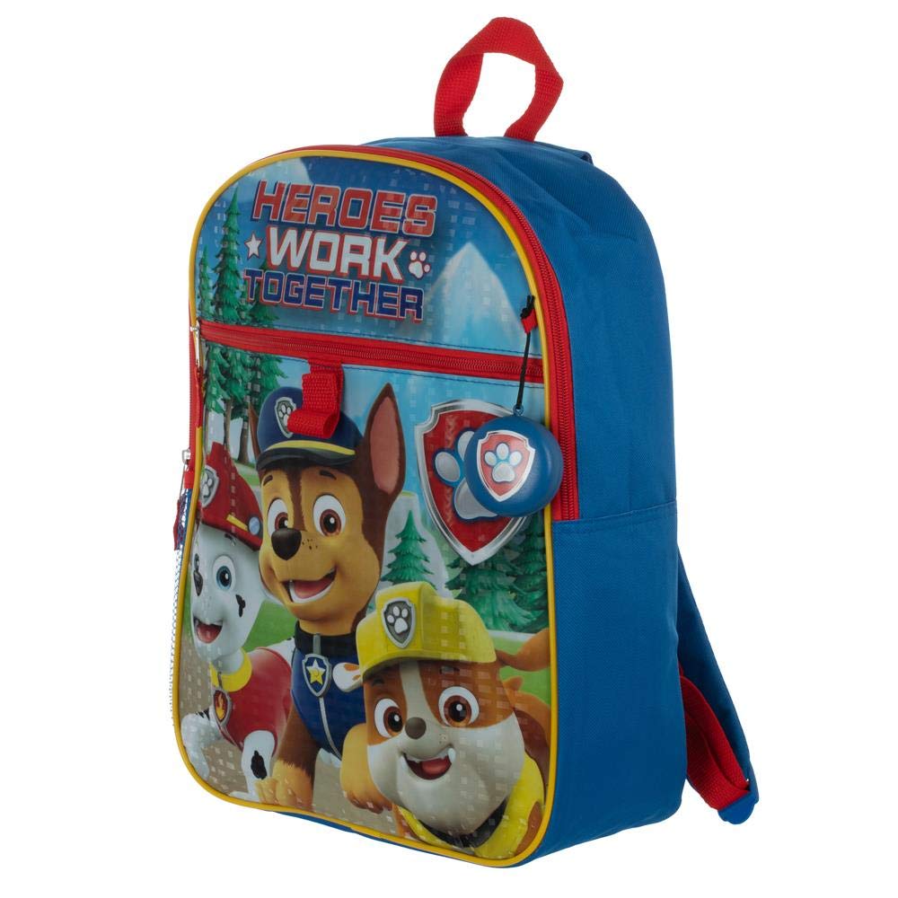 Paw Patrol Nickelodeon Backpack Set for Kids - Durable School Bag with Lunch Box & Water Bottle - Perfect for School, Travel & Daycare Adventures