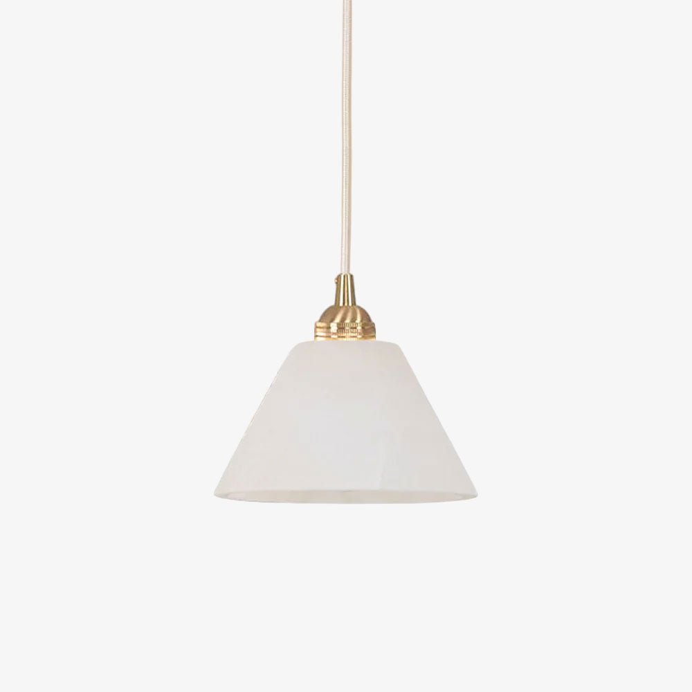 Vintage Conical Brass Pendant Light - Handcrafted Industrial Ceiling Lamp for Dining Room, Kitchen Island & Bedroom Lighting