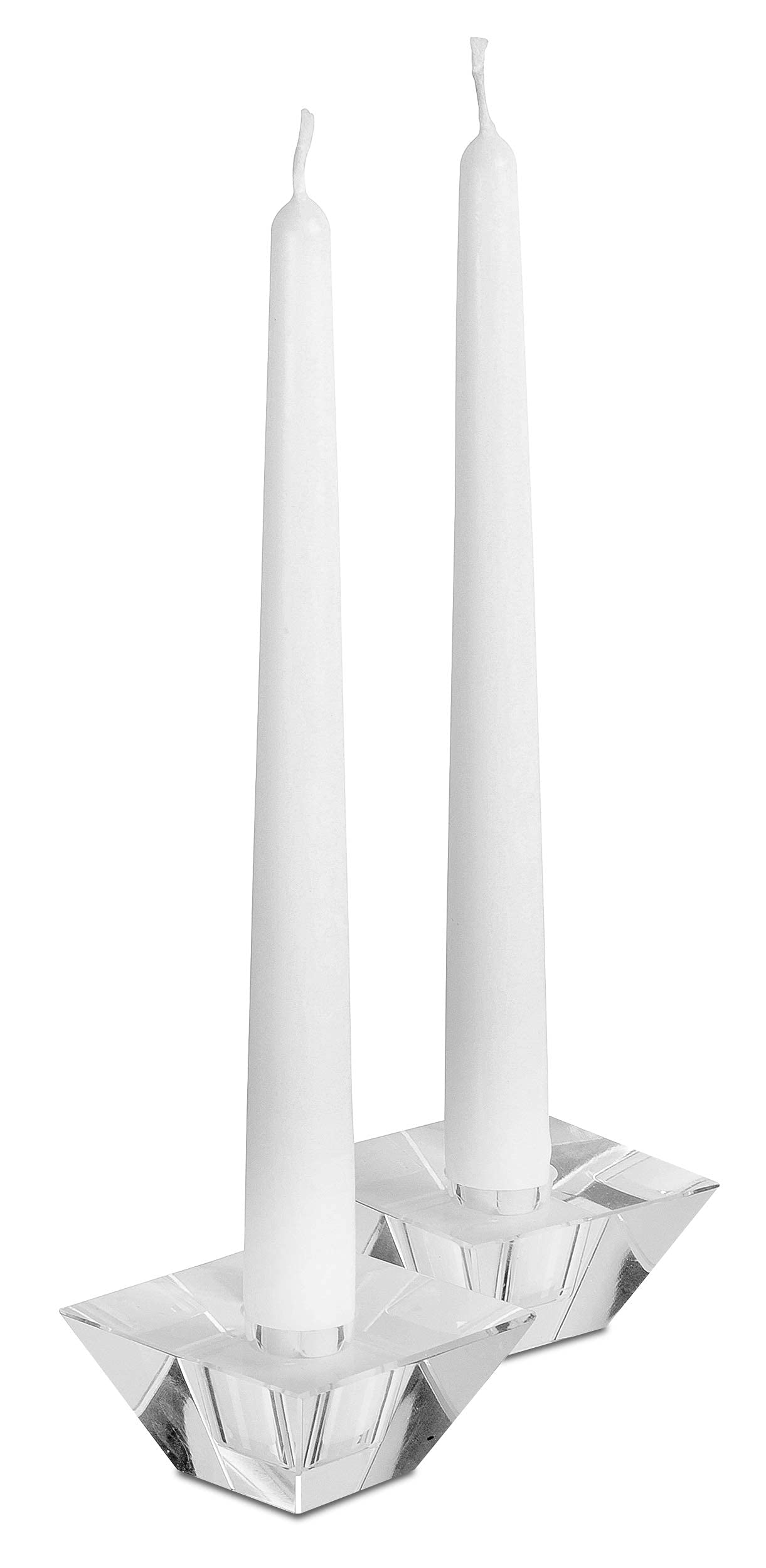 12 Pack 12 Inch White Unscented Taper Candles - Dripless Dinner Candles with Cotton Wicks - 10 Hour Burn Time - Perfect for Weddings, Holidays & Romantic Dinners