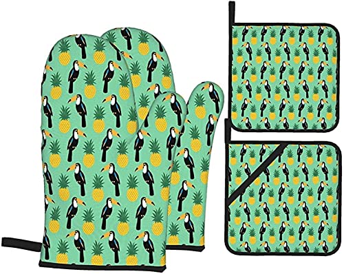 Toucans and Pineapples Pattern