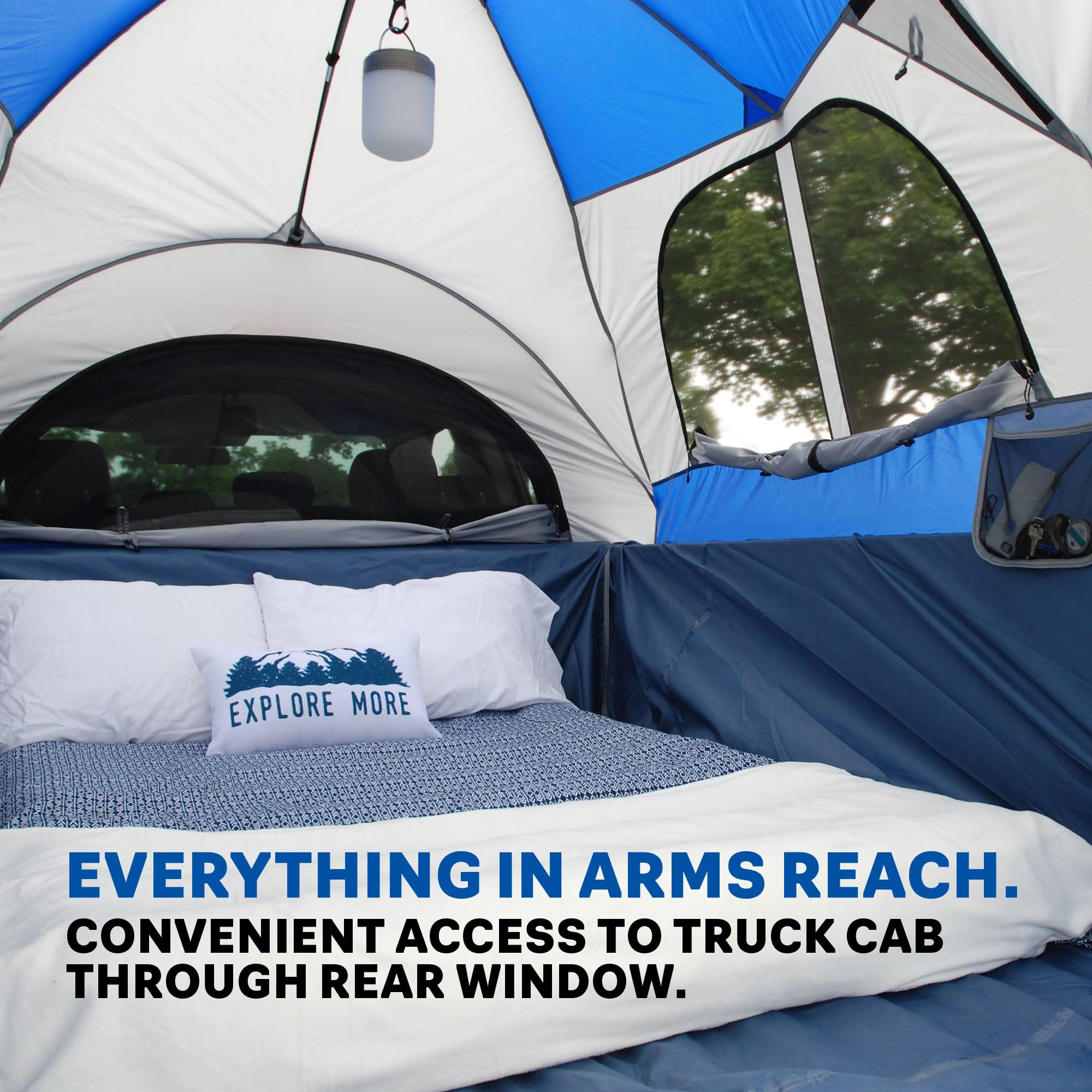 **Napier Sportz Truck Bed Camping Tent - Waterproof 2-Person Tent for Pickup Trucks - Easy Setup in 15 Minutes - Compact Storage Bag - Durable Shelter for Camping & Outdoor Adventures - Spacious & Secure Truck Accessories - Perfect for Road Trips, Tailgating & Off-Grid Camping**