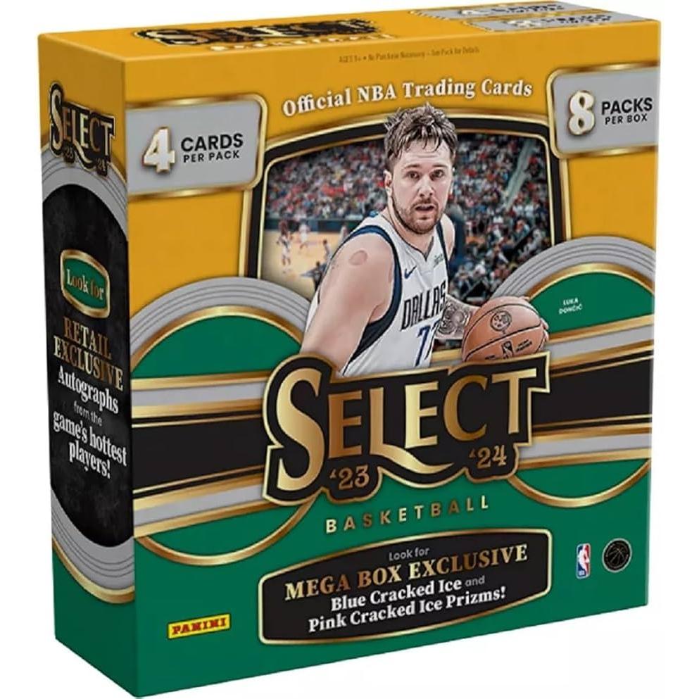 2023-2024 Panini Select Mega Box Basketball Trading Cards - Premium Collectible Cards for NBA Fans, Perfect for Trading, Collecting & Gifting