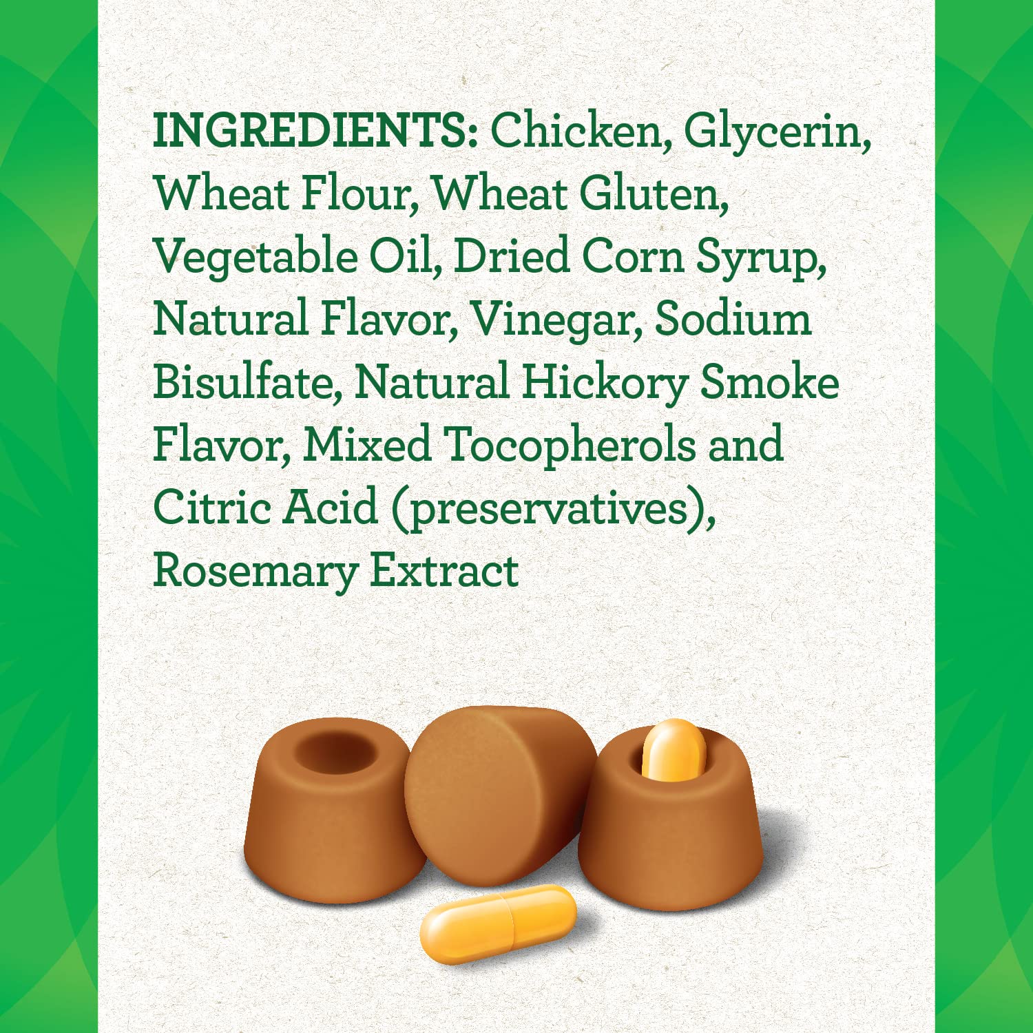 Greenies Pill Pockets Capsule Size Natural Soft Dog Treats - Chicken Flavor, 7.9 oz (30 Count) | Easy Medication for Dogs, Perfect for Picky Eaters, Vet-Recommended