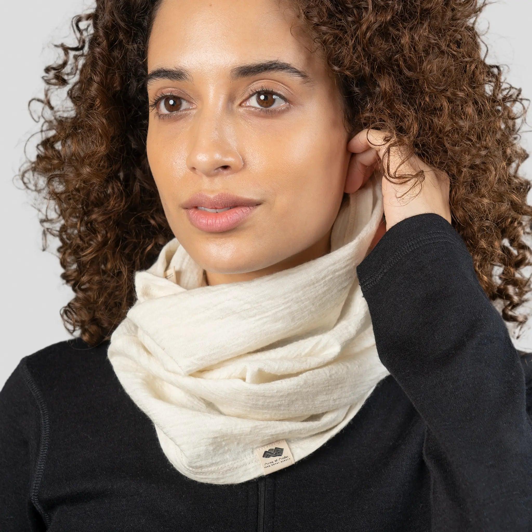 Alpaca Wool Neck Gaiter - 160 Ultralight Winter Scarf for Men & Women - Perfect for Skiing, Hiking, and Outdoor Activities