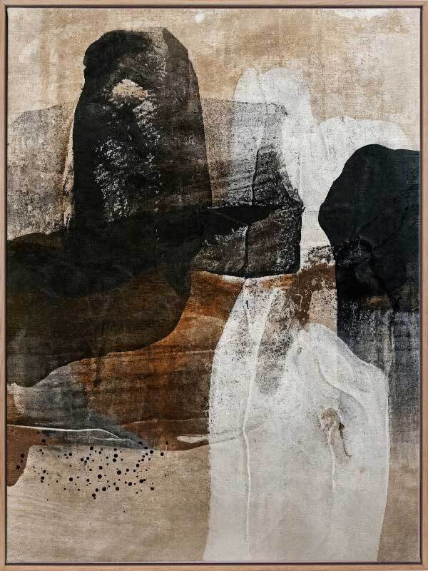 Earthen Hues II Canvas Art Print - Modern Abstract Wall Decor for Living Room, Bedroom & Office - Ready to Hang Home Decor