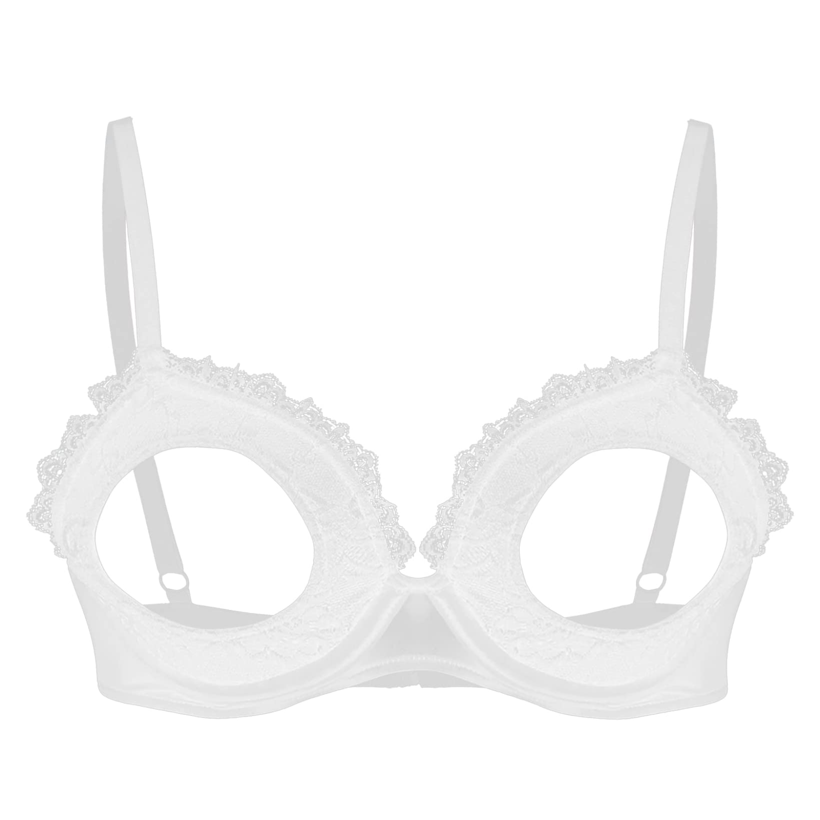 Sexy Lace Bralette for Women - Wire-Free Unlined Bra Top with Nipple Cover - Perfect for Date Night, Sleepwear & Everyday Comfort