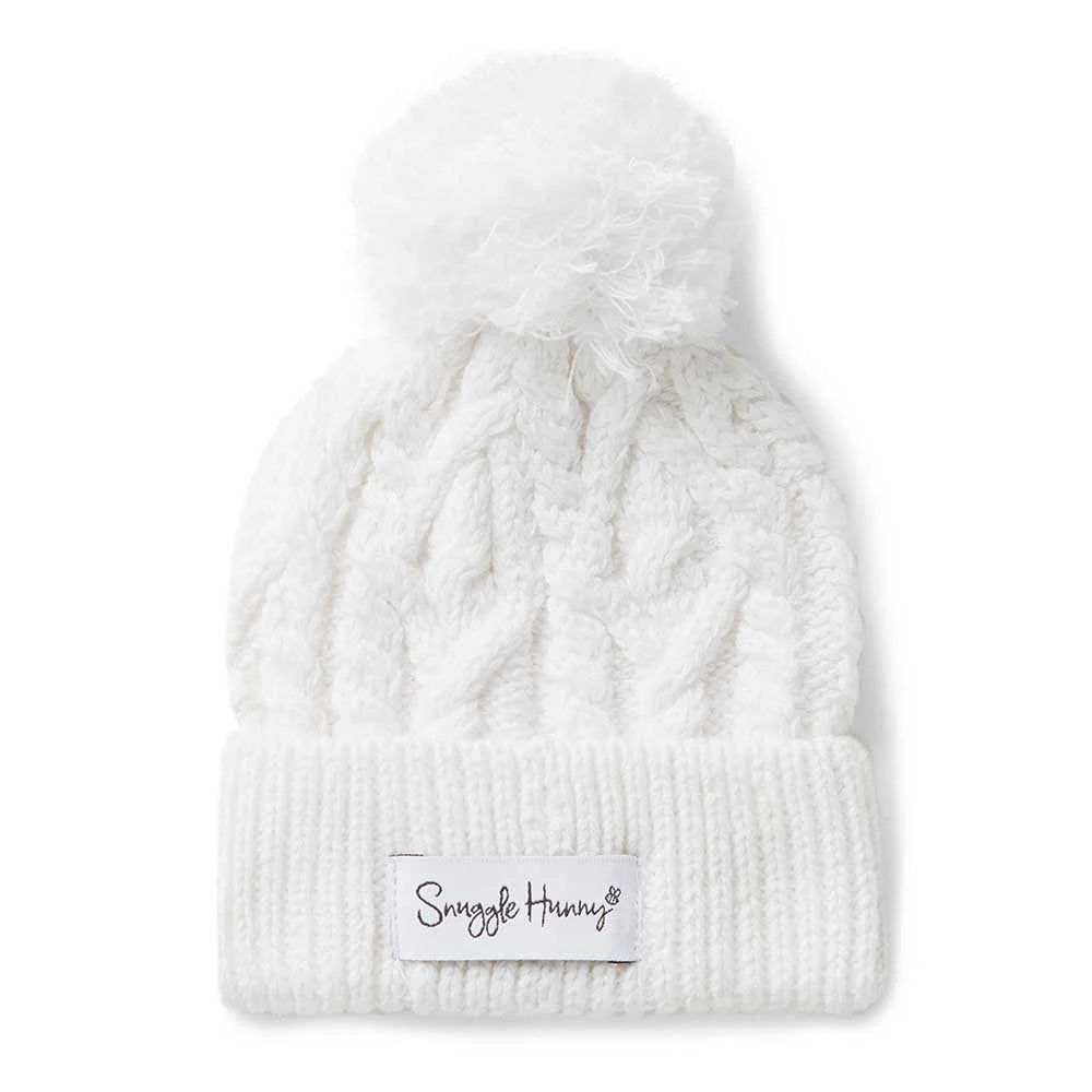 Snuggle Hunny Newborn Organic Cotton Knit Beanie - Soft Baby Hat for Boys & Girls - Perfect for Newborn Photography, Winter Outfits & Gifts