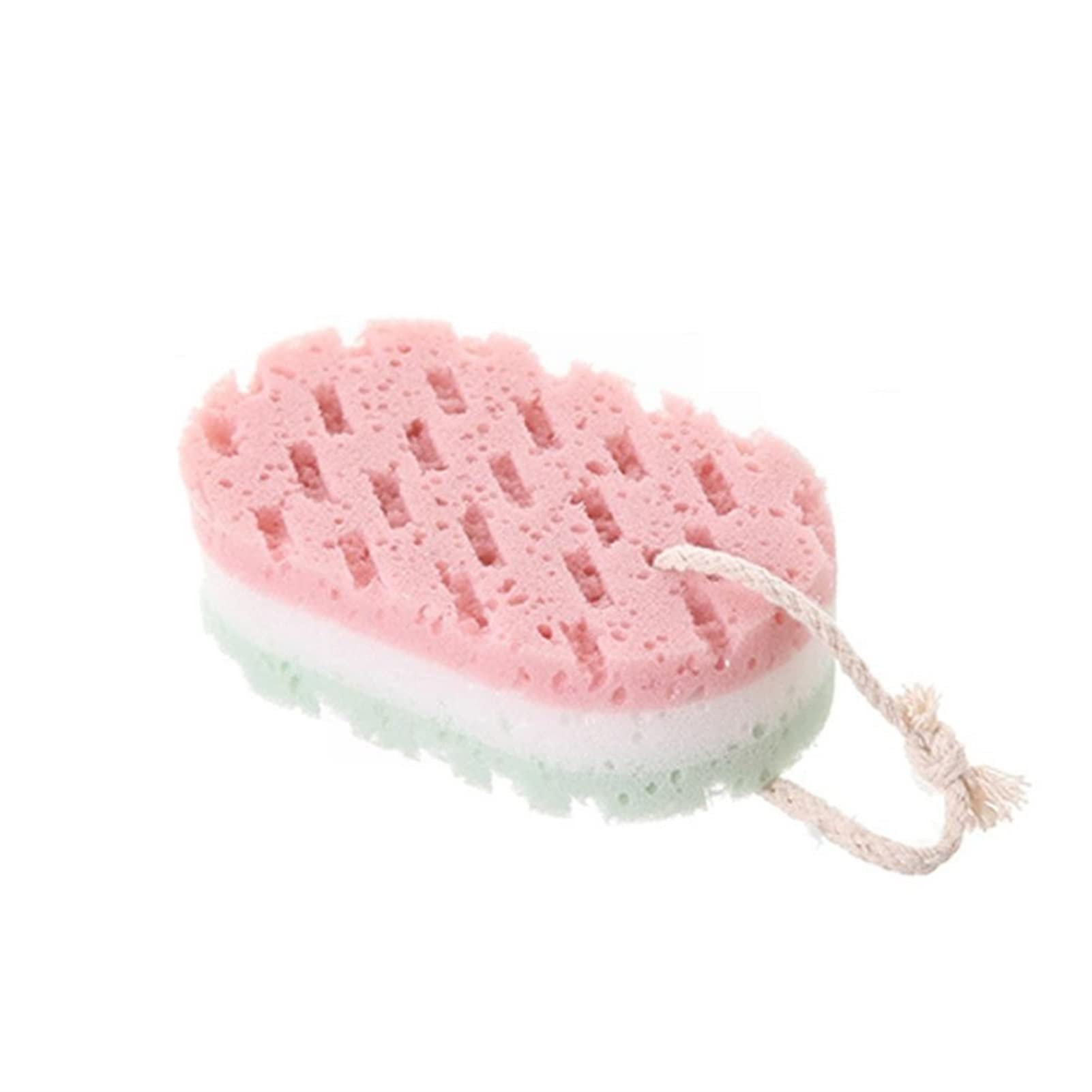 NarcNton Pink Bath Sponge Ball - Exfoliating Body Scrubber & Massage Brush for Shower, Soft Bathroom Accessories for Whole Body Wash - Perfect for Sensitive Skin & Spa Day Relaxation