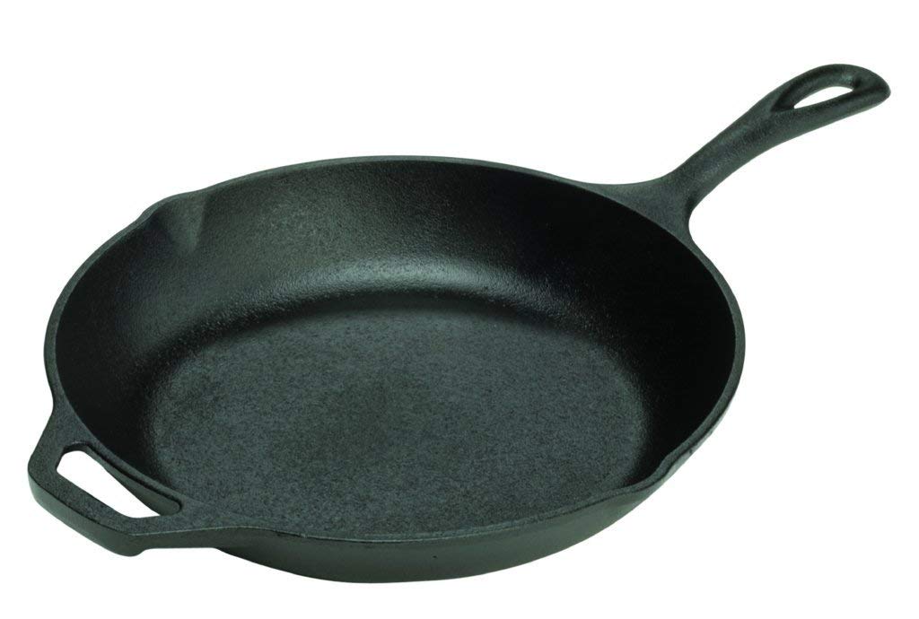 Lodge Chef Collection 8-Inch Pre-Seasoned Cast Iron Skillet – Perfect for Frying, Baking & Camping Cooking