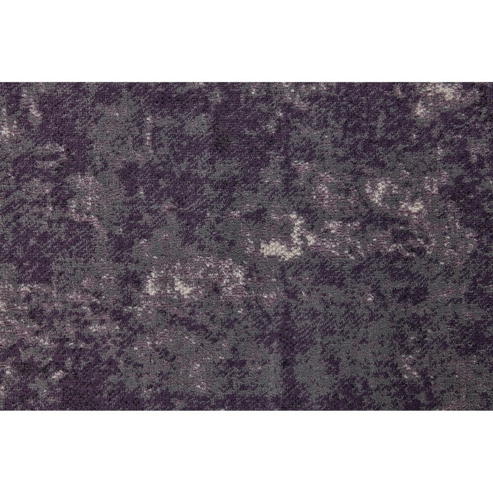 Amethyst Skies Purple Grey Area Rug 5'3 x 7'6 - Soft Modern Boho Rug for Living Room, Bedroom & Home Decor