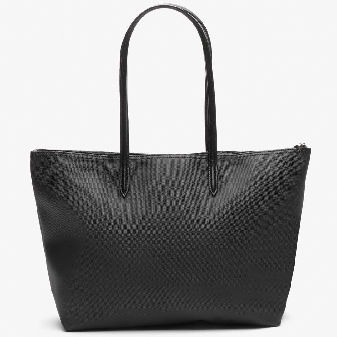 Lacoste Large Shopping Tote Bag - Stylish Black Tote for Women | Perfect for Grocery Shopping, Beach Trips & Daily Use