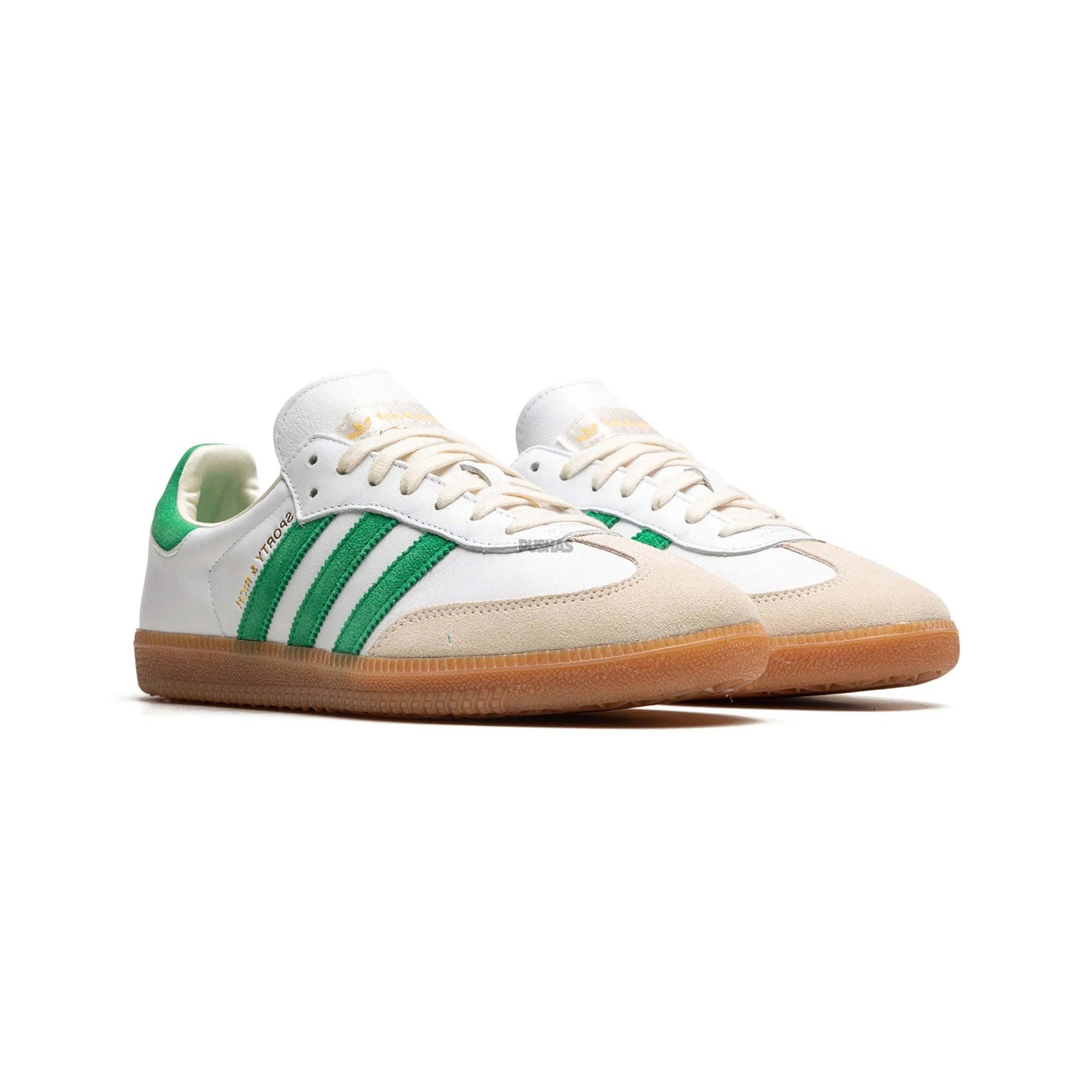 Adidas Samba OG x Sporty & Rich Sneakers - White Green Colorway (2022) | Classic Retro Running Shoes for Men & Women | Perfect for Casual Wear, Street Style & Gym Training