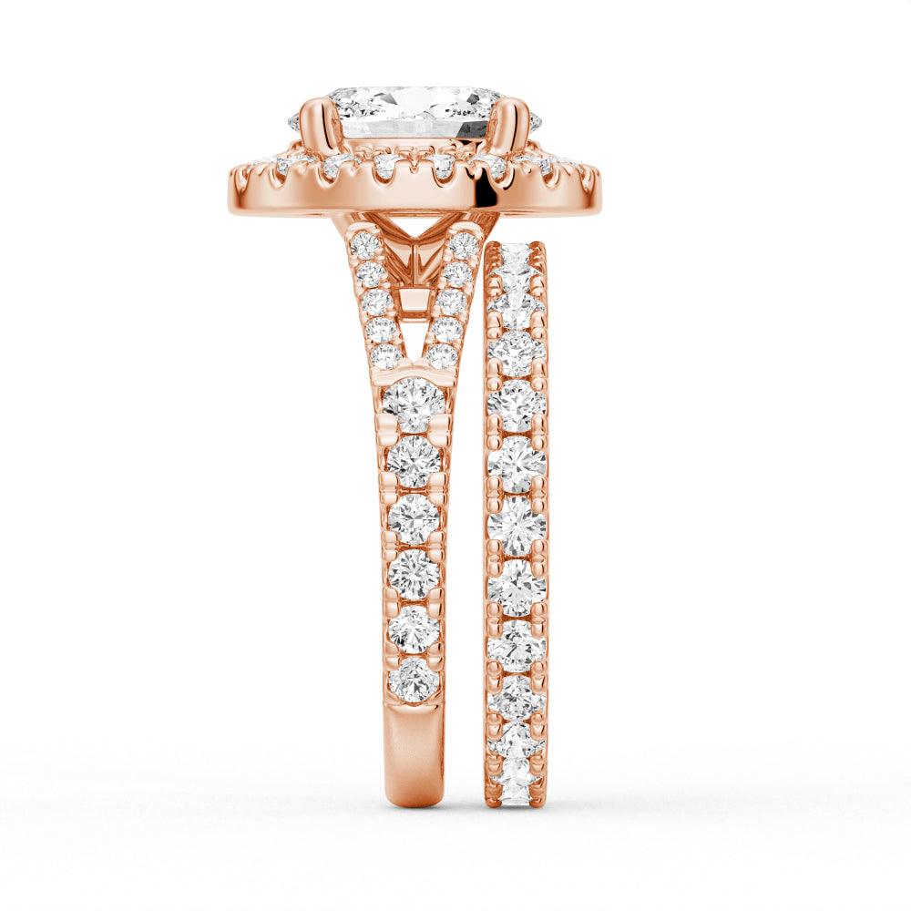 Oval Cut Split Shank Moissanite Halo Engagement Ring for Women - 1.5ct Wedding Proposal Ring, Vintage Style Bridal Jewelry Gift - Perfect for Proposals, Anniversaries & Special Occasions