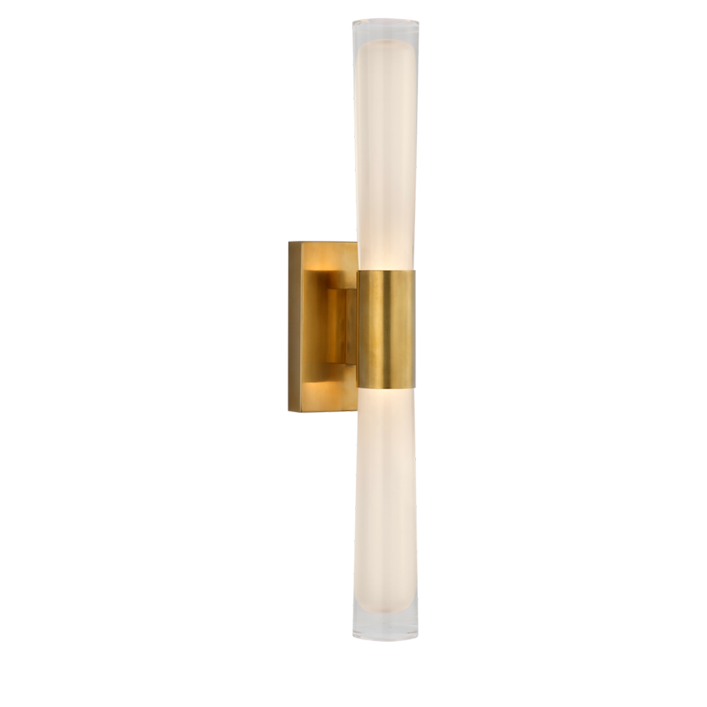 Brenta Single Sconce Wall Light - Modern Minimalist Brass Wall Lamp for Bedroom, Living Room, Hallway | Indoor Lighting Fixture for Home Decor