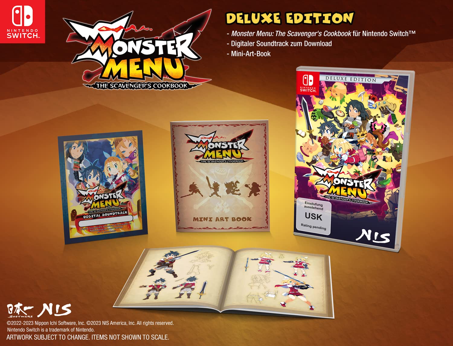 Monster Menu: The Scavenger's Cookbook - Deluxe Edition for Nintendo Switch | Post-Apocalyptic Survival RPG Game | Perfect for Adventure Gamers & Collectors