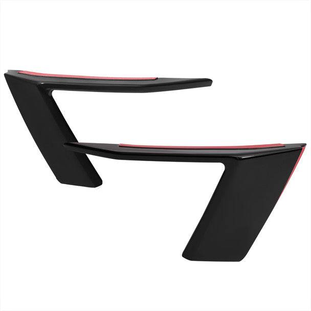 2018-2022 Ford Mustang GT/EcoBoost Fog Light Trim Cover - Front Bumper Vent Canards Replacement - Upgrade Your Mustang's Style for Street Racing & Car Shows