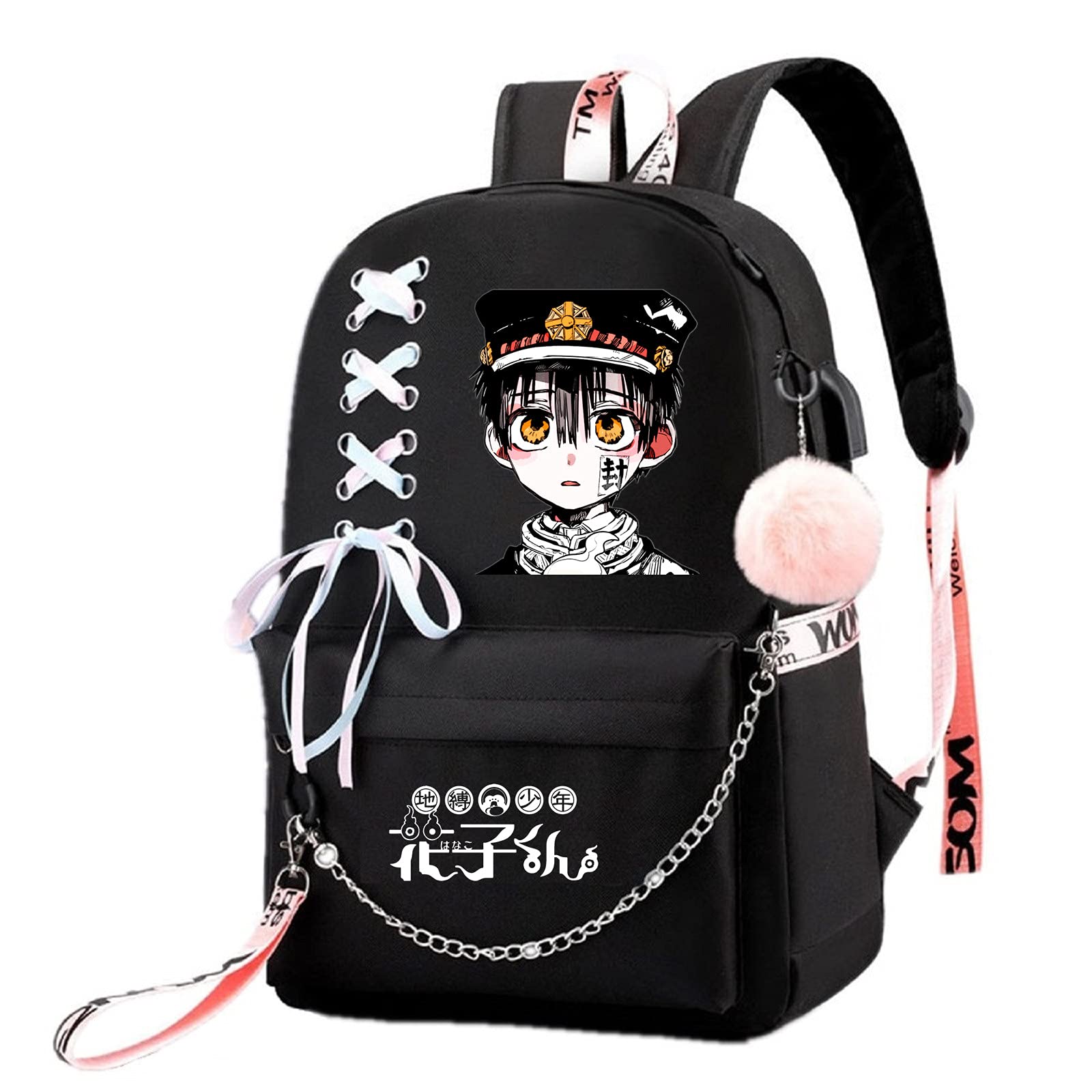 ISaikoy Anime Toilet Bound Hanako-kun Backpack - Cute Japanese School Satchel Bookbag for Teens, Laptop Shoulder Bag (15.6 Inch) - Perfect for School, Travel & Anime Conventions