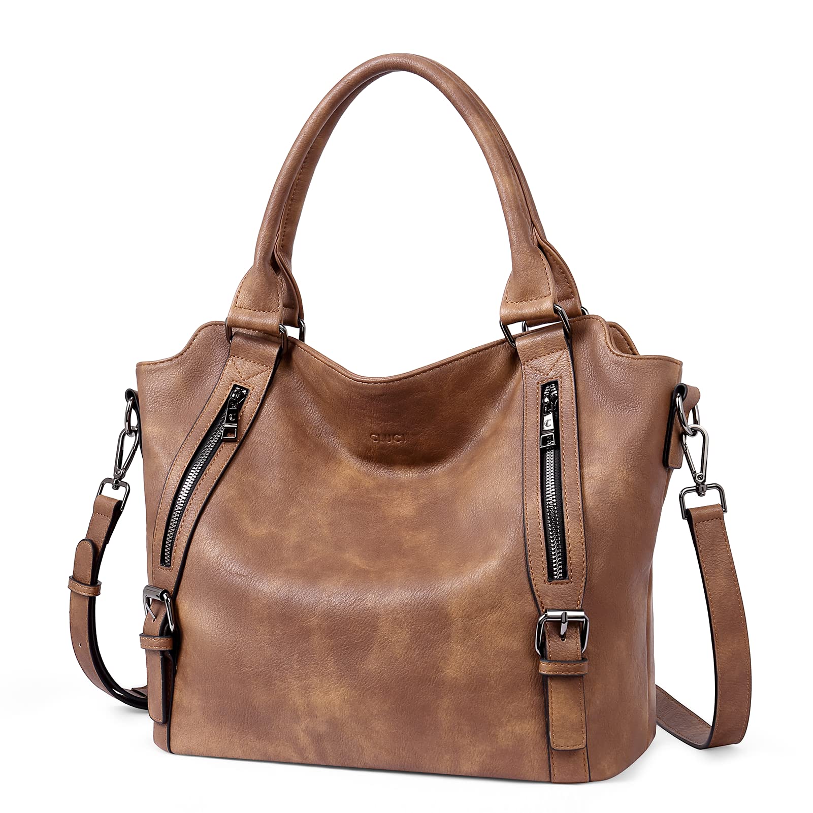 CLUCI Vegan Leather Handbags for Women - Large Tote Purse & Shoulder Bag Hobo Bag | Stylish Work Bag, Travel Purse & Everyday Carry for Ladies