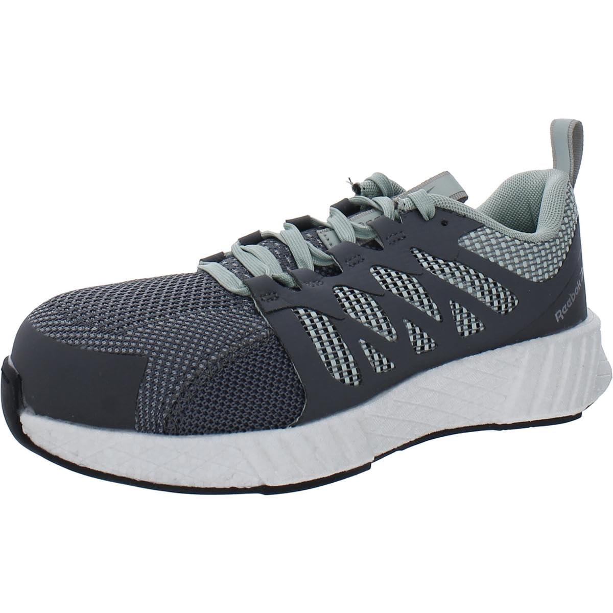 Reebok Women's Rb316 Fusion Flexweave Safety Toe Athletic Work Shoes - Grey - Lightweight & Comfortable for Construction, Warehouse & Industrial Work