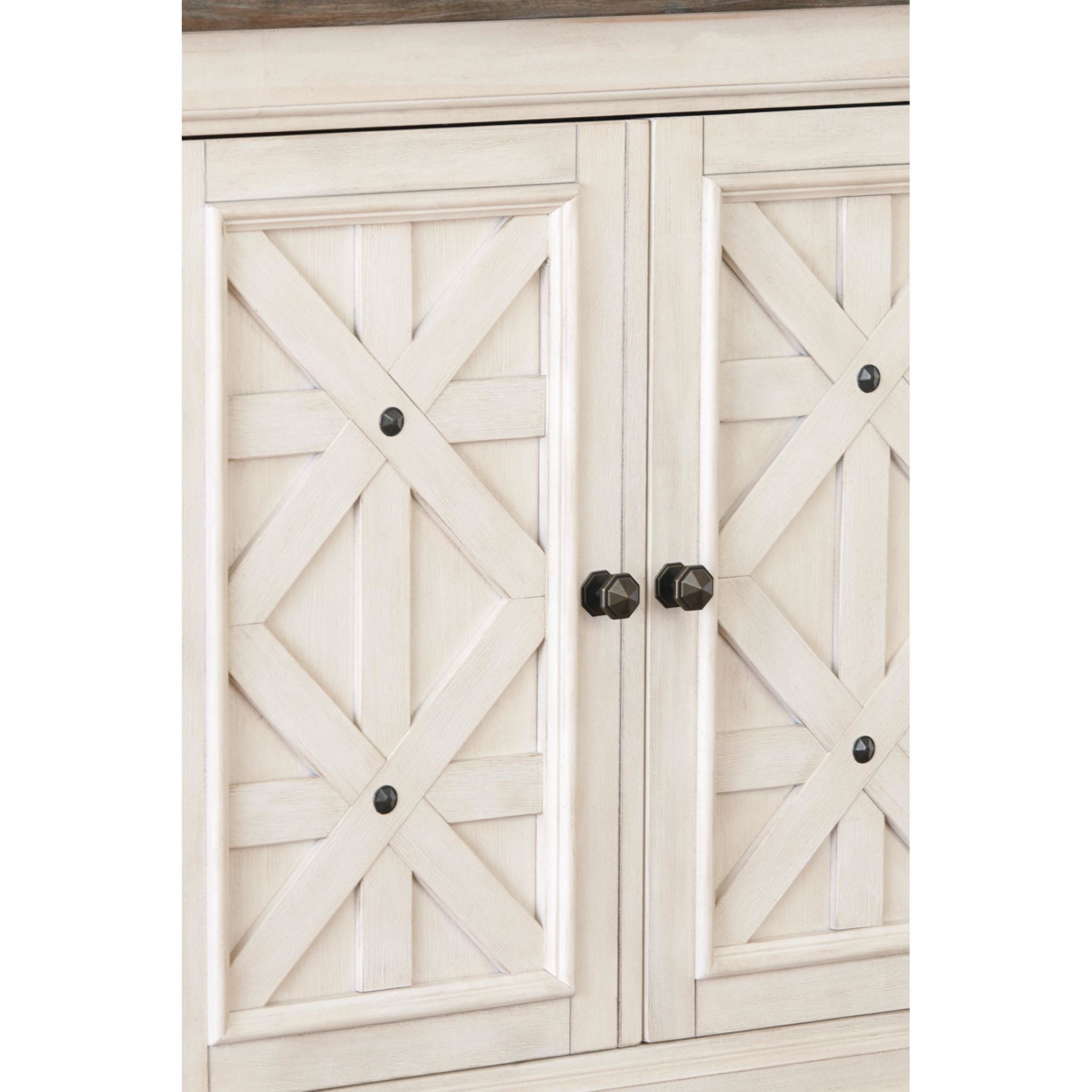 Bolanburg Dining Server - Two Tone Wooden Sideboard Buffet Cabinet (D647-60) for Dining Room Storage & Entertaining