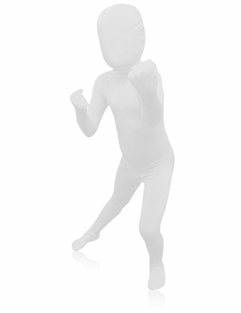 AltSkin Full Body Stretch Fabric Suit for Kids - Breathable & Comfortable White Costume (Size S) | Perfect for Cosplay, Halloween, and Themed Parties