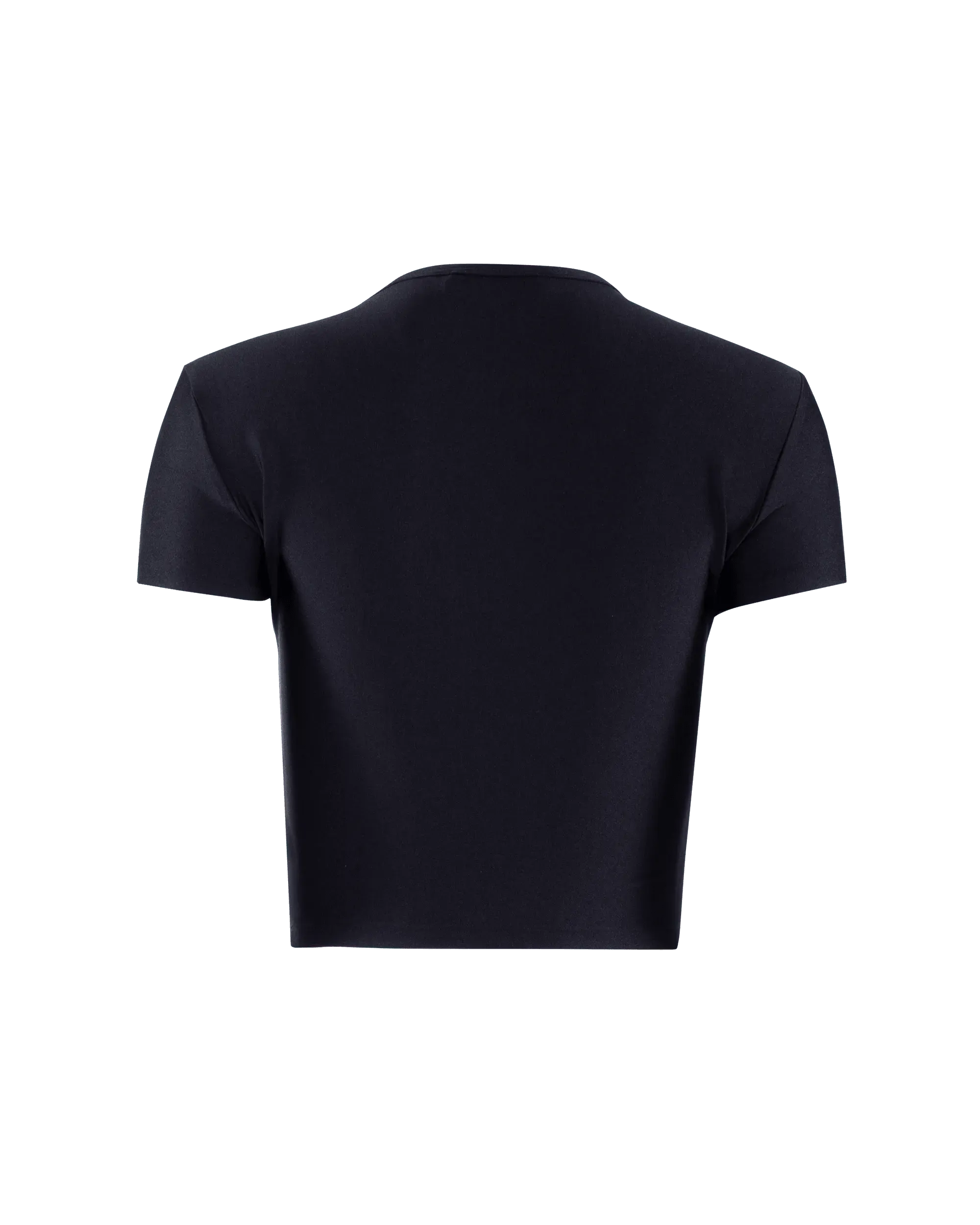 Cropped Logo T-Shirt for Women - Trendy Short Sleeve Casual Tee - Perfect for Streetwear, Summer Outfits & Layering
