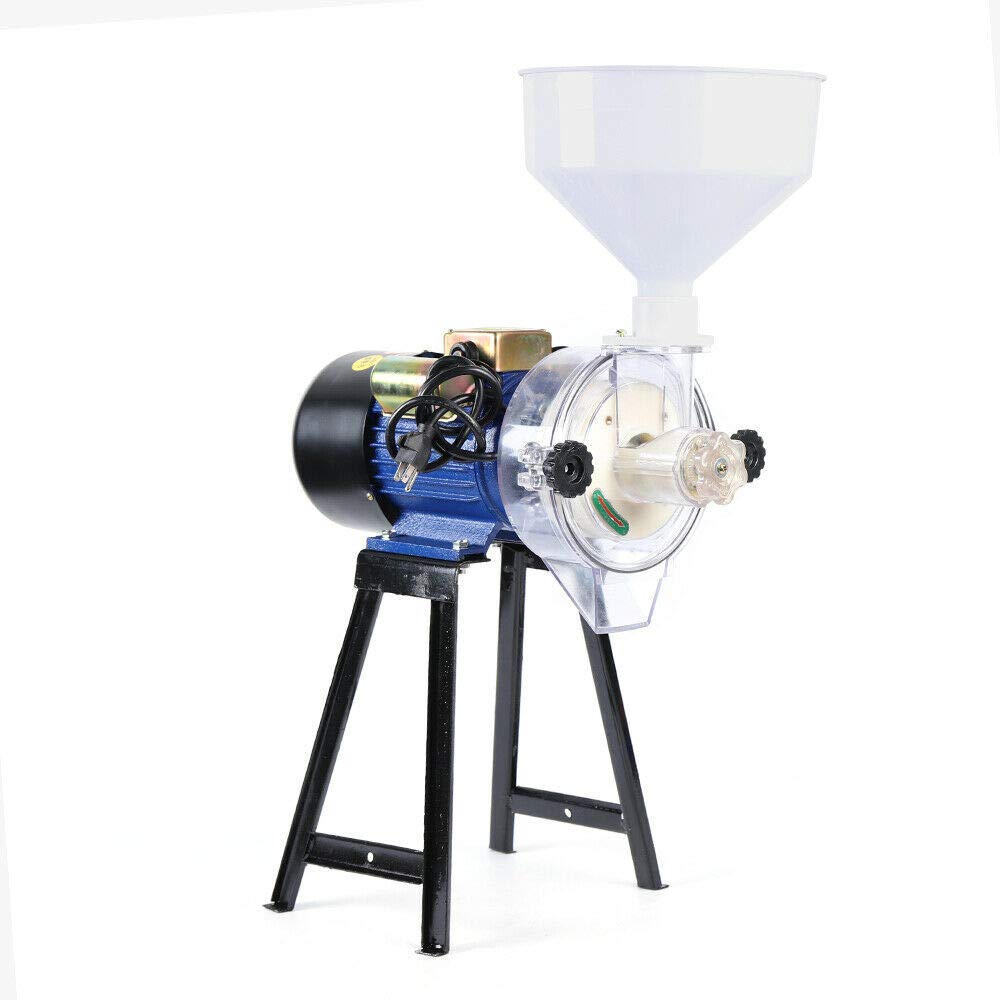 2.2KW High-Speed Electric Grain Grinder & Herb Mill - Commercial Flour Powder Machine with Funnel for Wheat, Rice, Spices (Wet/Dry Grinding) - Perfect for Home Baking, Coffee Beans, Nut Butter & Commercial Kitchens