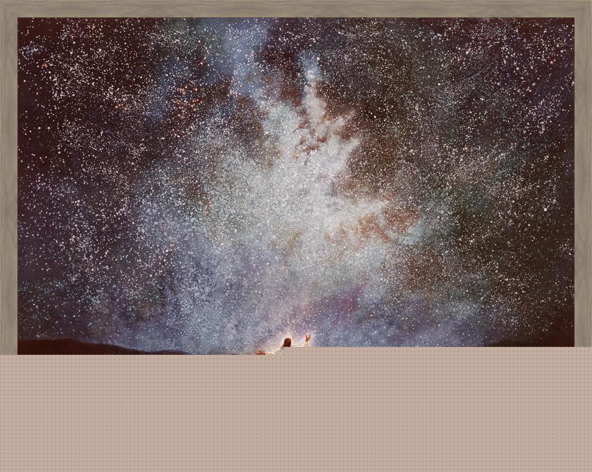Calm and Stars Large Wall Art - Modern Abstract Canvas Painting for Living Room, Bedroom & Office Decor - Perfect for Home, Office & Meditation Spaces