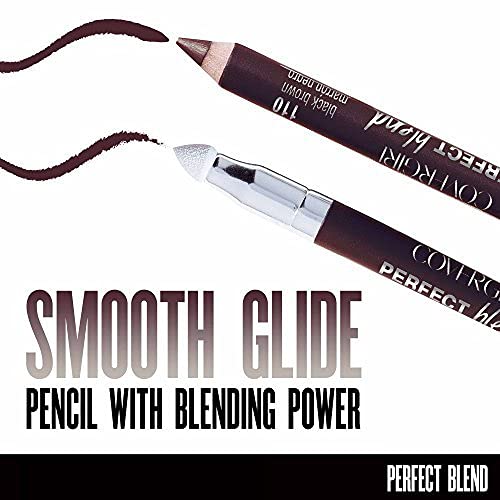 Cover Girl 10322 Perfect Blend Eyeliner Pencil - Black Brown (Pack of 2) | Smudge-Proof & Long-Lasting | Ideal for Everyday Makeup & Professional Looks
