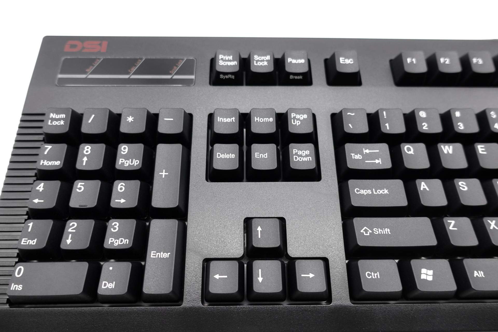 Ergonomic Left-Handed Mechanical Keyboard with Cherry MX Switches - USB Wired Gaming Keyboard for PC & Mac - Perfect for Gamers, Programmers & Office Work