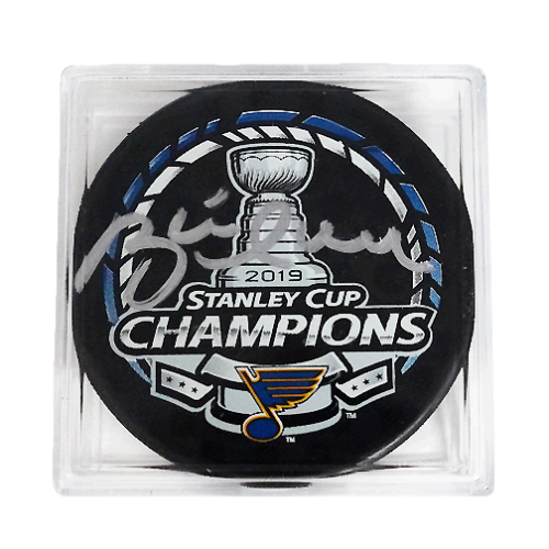 Brett Hull Autographed 2019 St. Louis Blues Stanley Cup Champions Puck - Limited Edition Collectible Hockey Memorabilia in Display Case - Perfect for Sports Fans, Man Cave Decor, and Hockey Gift Ideas