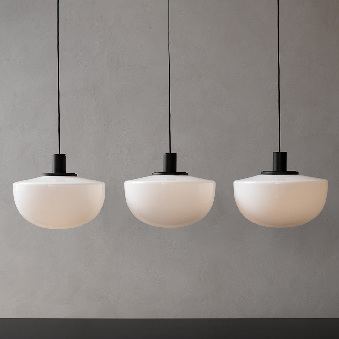 Norm Architects Bank Pendant Light - Modern Scandinavian Minimalist Hanging Lamp for Dining Room, Kitchen Island & Living Room Decor
