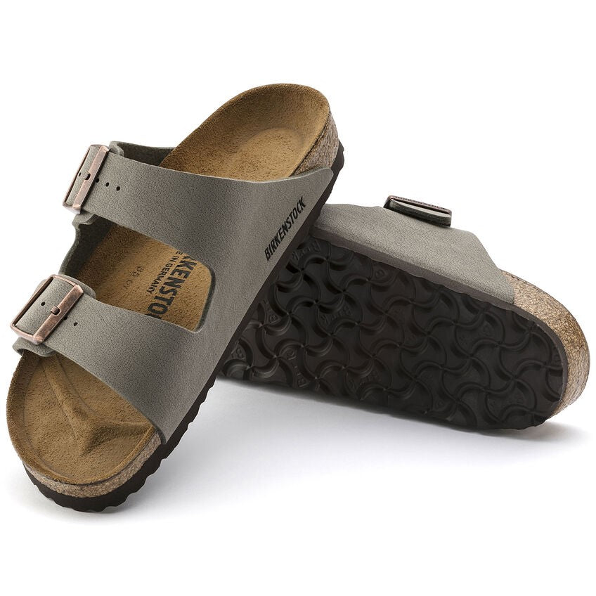 Arizona BF Nubuck Sandal Narrow (Stone) - Comfortable Leather Sandals for Women - Perfect for Beach, Vacation & Summer Outfits