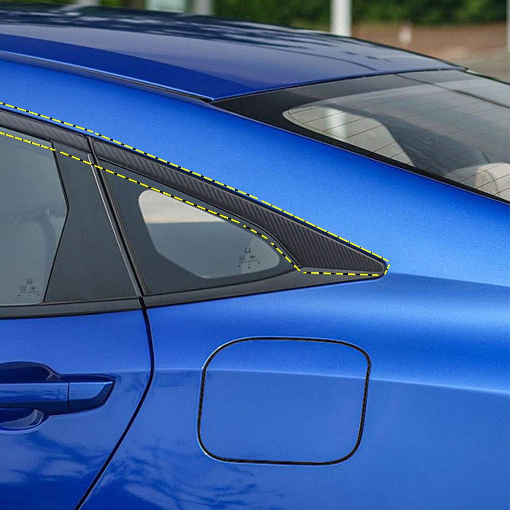 XITER Matte Black Car Door Window Edge Trim Stripe - Exterior Auto Body Cover Sticker Accessories for Honda Accord 10th Gen (2018-2022) - Enhance Style & Protection for Sedan, Commuting & Car Shows