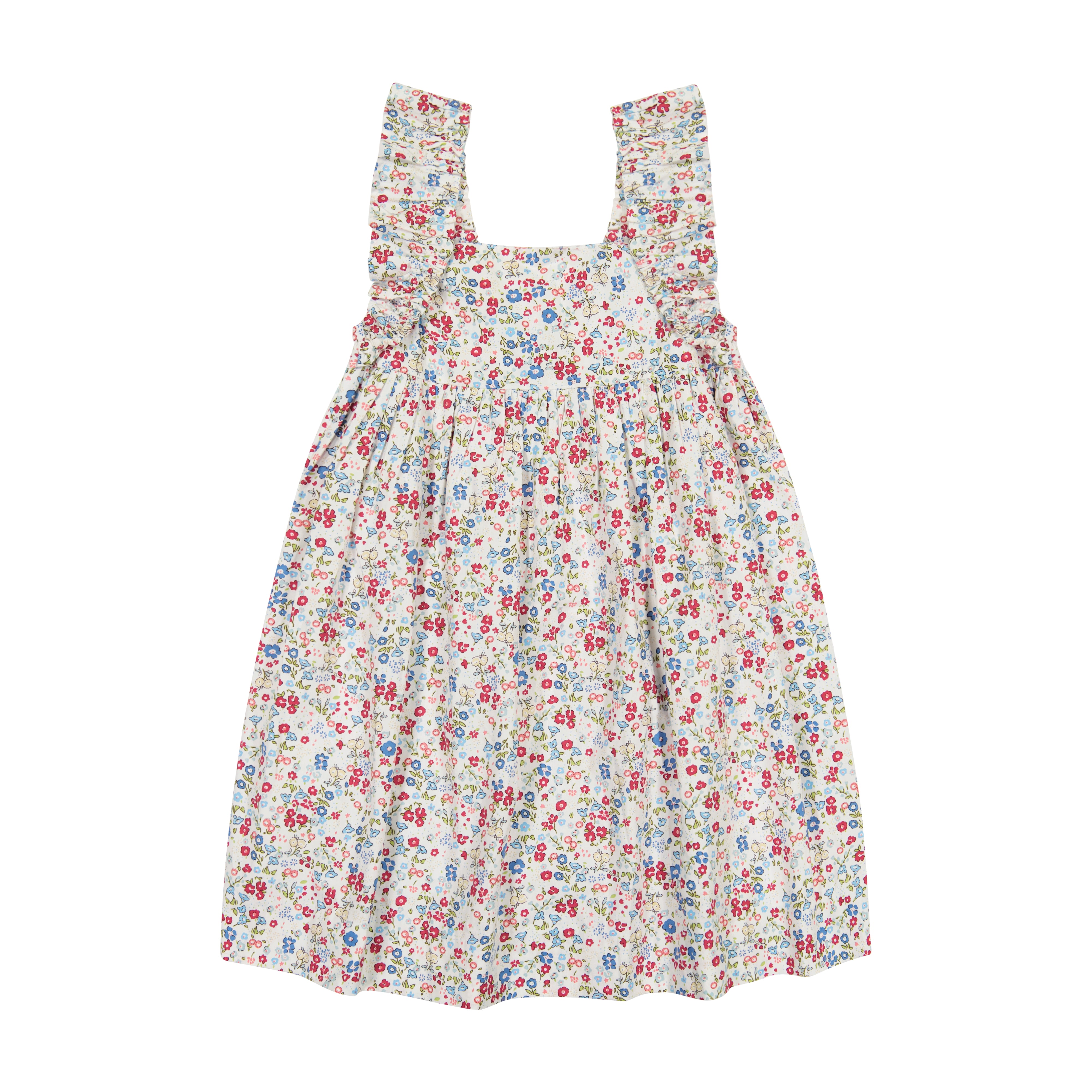 Sawyer Women's Flutter Sleeve Dress - Ditsy Floral Print Summer Dress for Casual Wear, Beach Outings & Date Nights