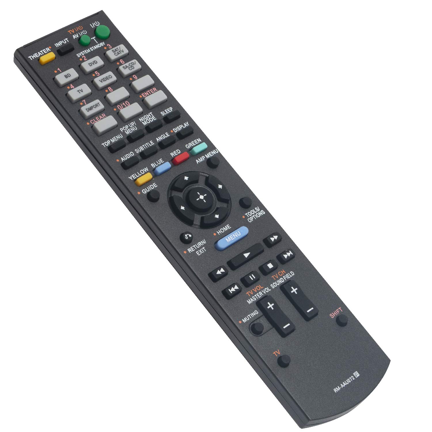 Original Remote Control Replacement for Sony AV Receiver Models HT-CT150, HT-SS370HP, STR-DH510R, STR-KS370, STR-DH510, HT-CT350, HT-CT350HP, RM-AAU074, HTCT350, HT-CT150HP, HT-SS370, HT-SF470, HT-AS5, STR-DH520, SA-WCT150 - Perfect for Home Theater, Gaming & Entertainment Systems