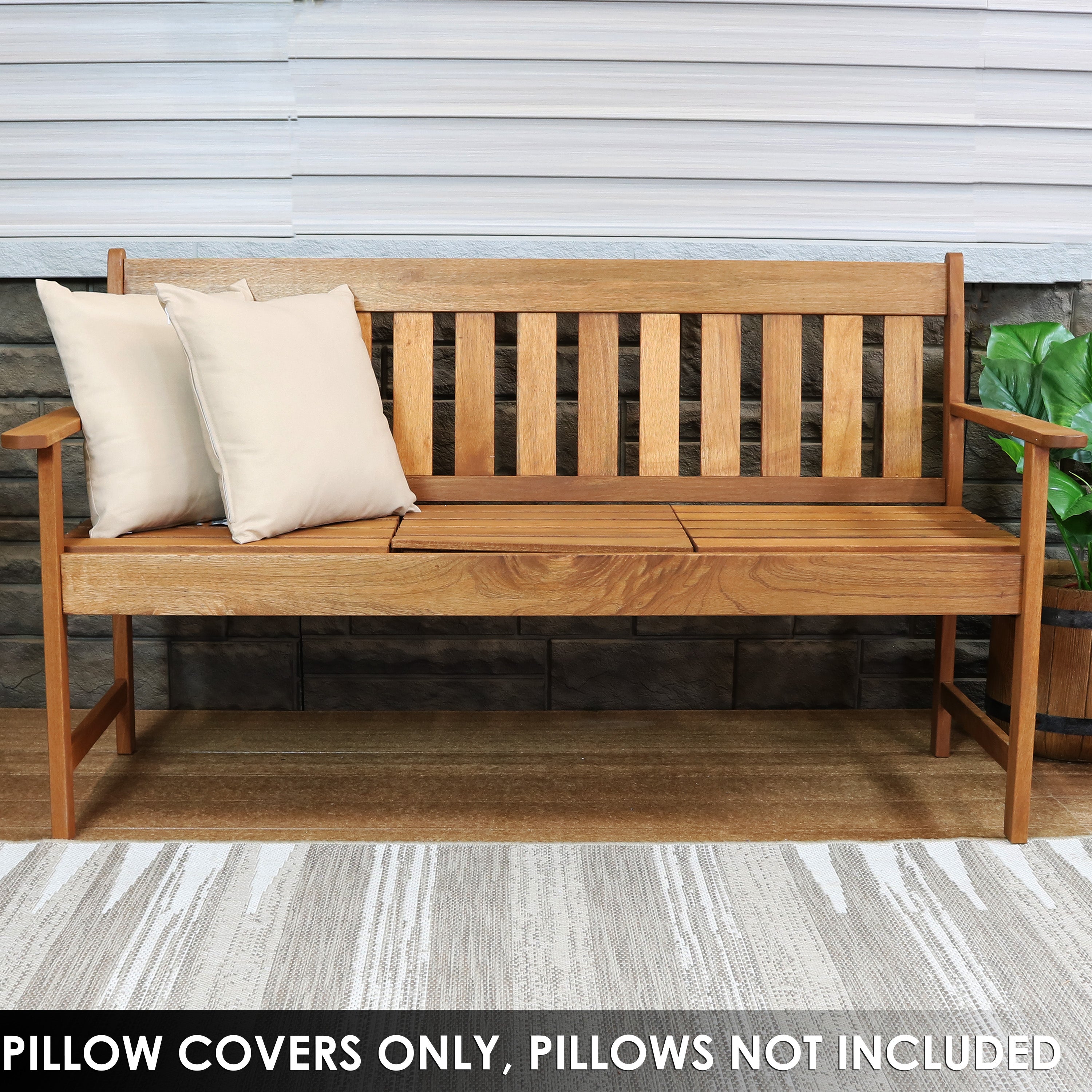 Stylish Sunnydaze Indoor & Outdoor Decorative Throw Pillow Covers - Perfect for Patio, Living Room & Bedroom Decor