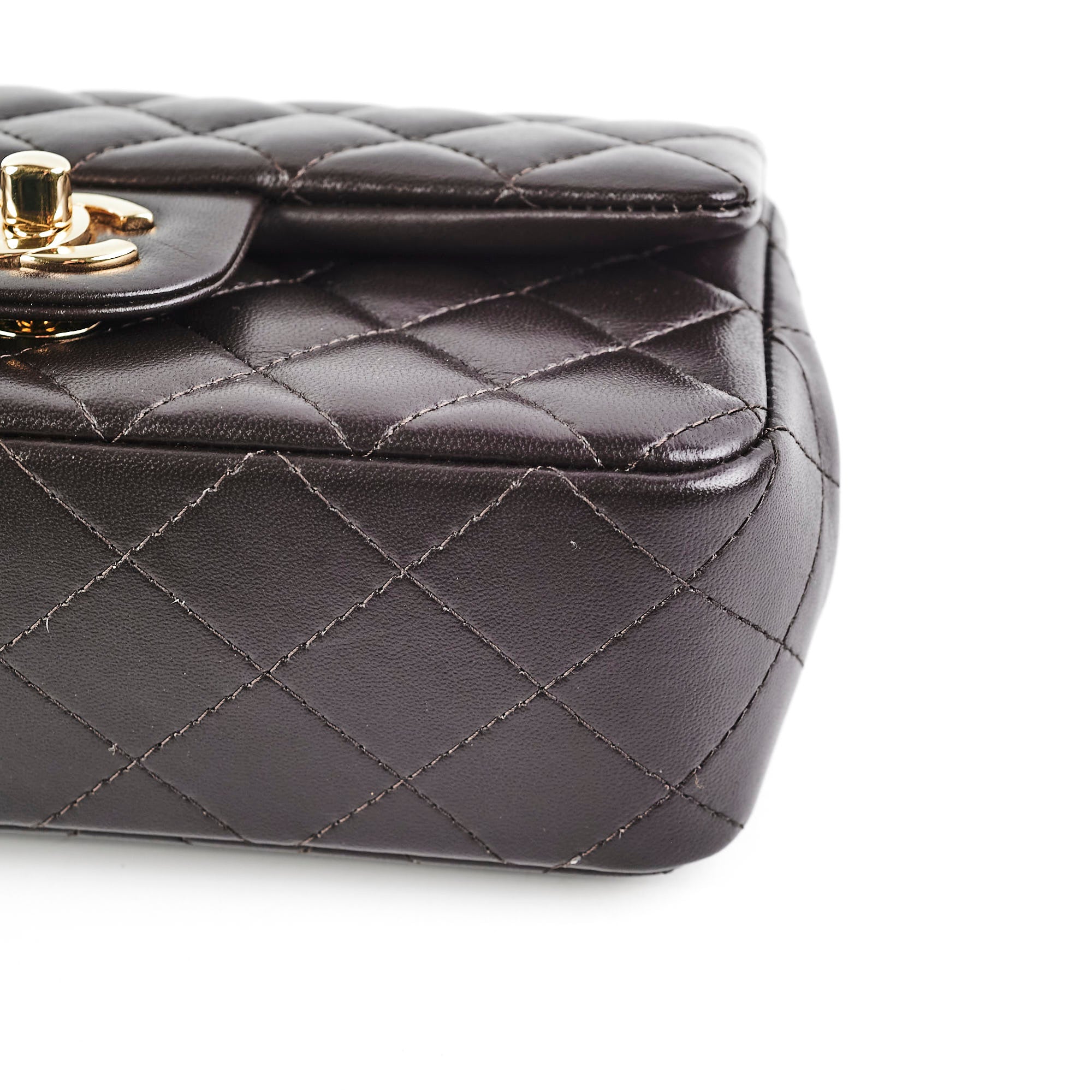 Chanel Mini Rectangular Flap Bag in Dark Chocolate with Microchip - Perfect for Evening Events & Luxury Fashion Accessories