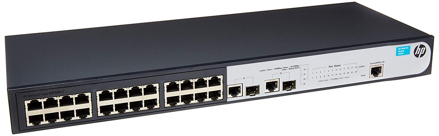 Refurbished HP 1910-24G 24-Port Gigabit Ethernet Switch | 2TH3569 | Reliable Network Solution for Small Business & Home Office Use