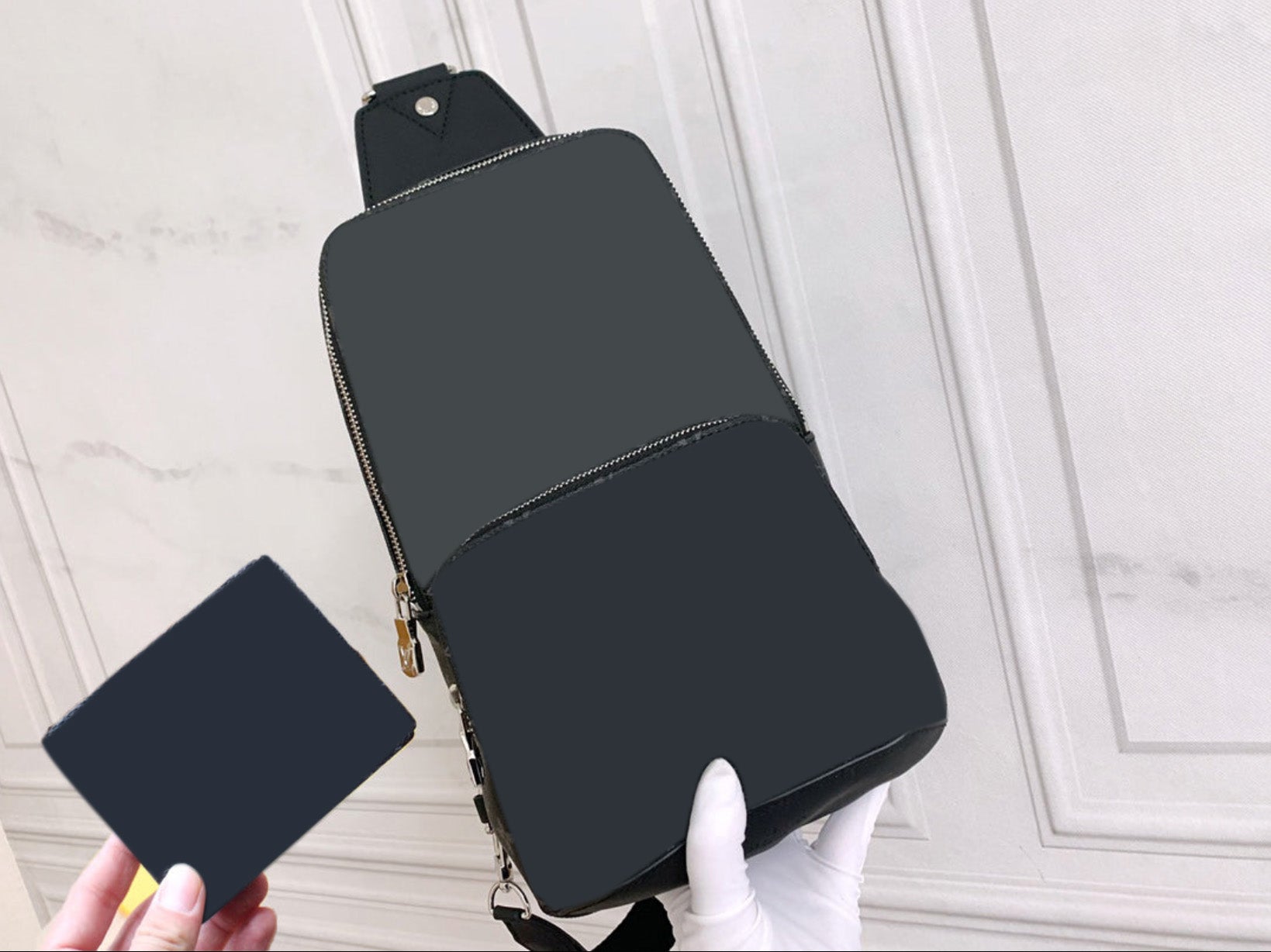 Men's Sling Bag & Wallet Set - Durable Crossbody Bag with RFID Protection - Perfect for Travel, Gym, and Everyday Use