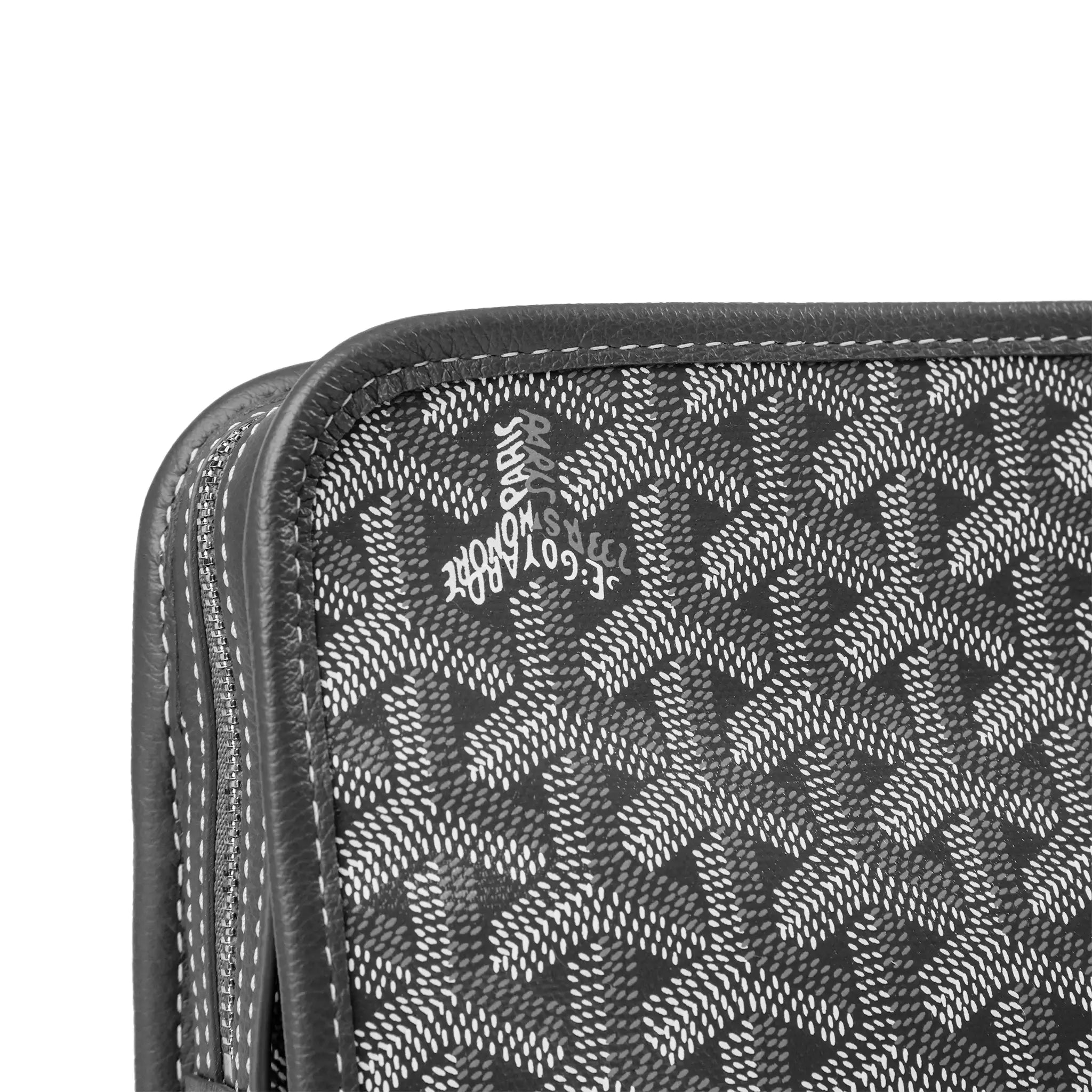 Goyard Jouvence MM Grey Washbag | Luxury Travel Cosmetic Bag | Perfect for Toiletries & Makeup Organization on Trips