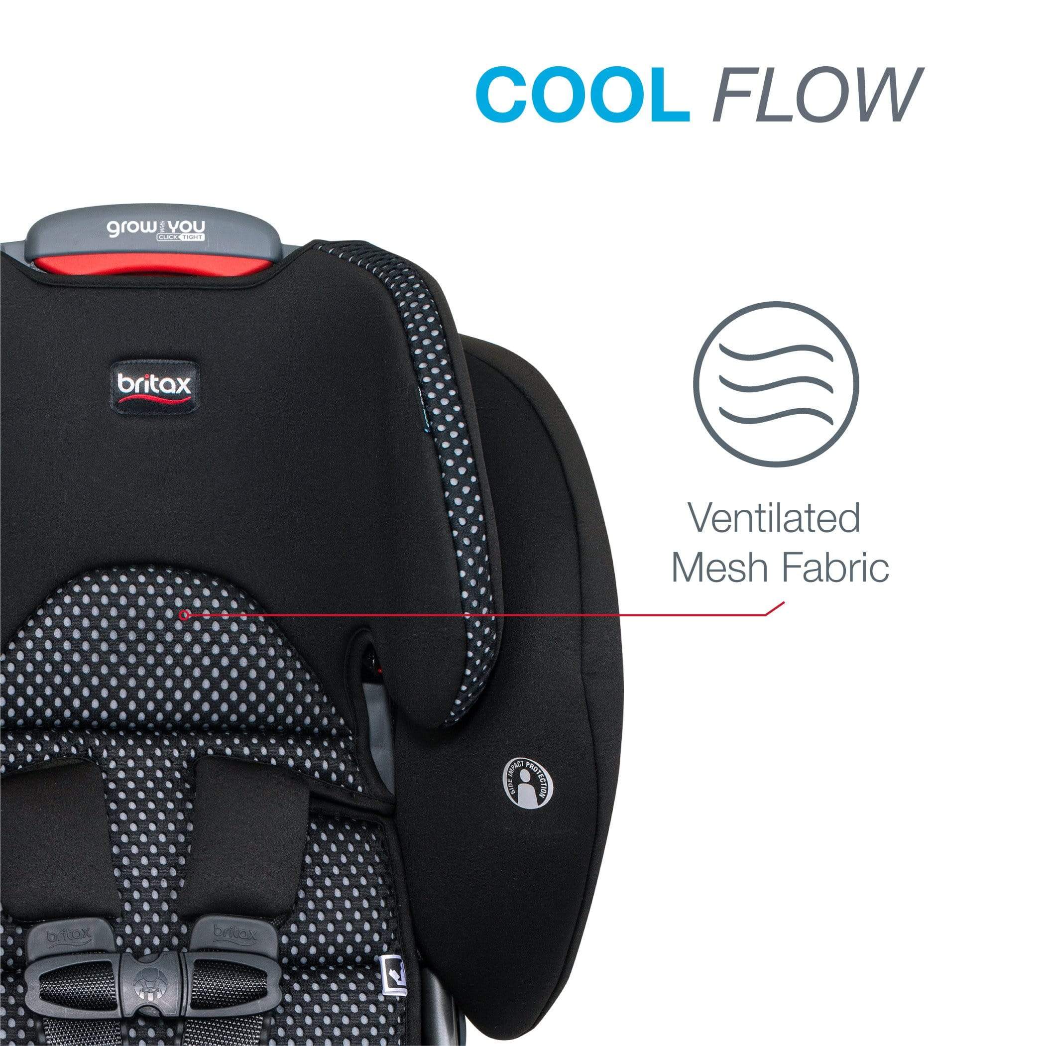Britax Grow With You Clicktight Booster Car Seat - Safe & Adjustable for Kids 3-12 Years - Perfect for School, Travel & Family Road Trips