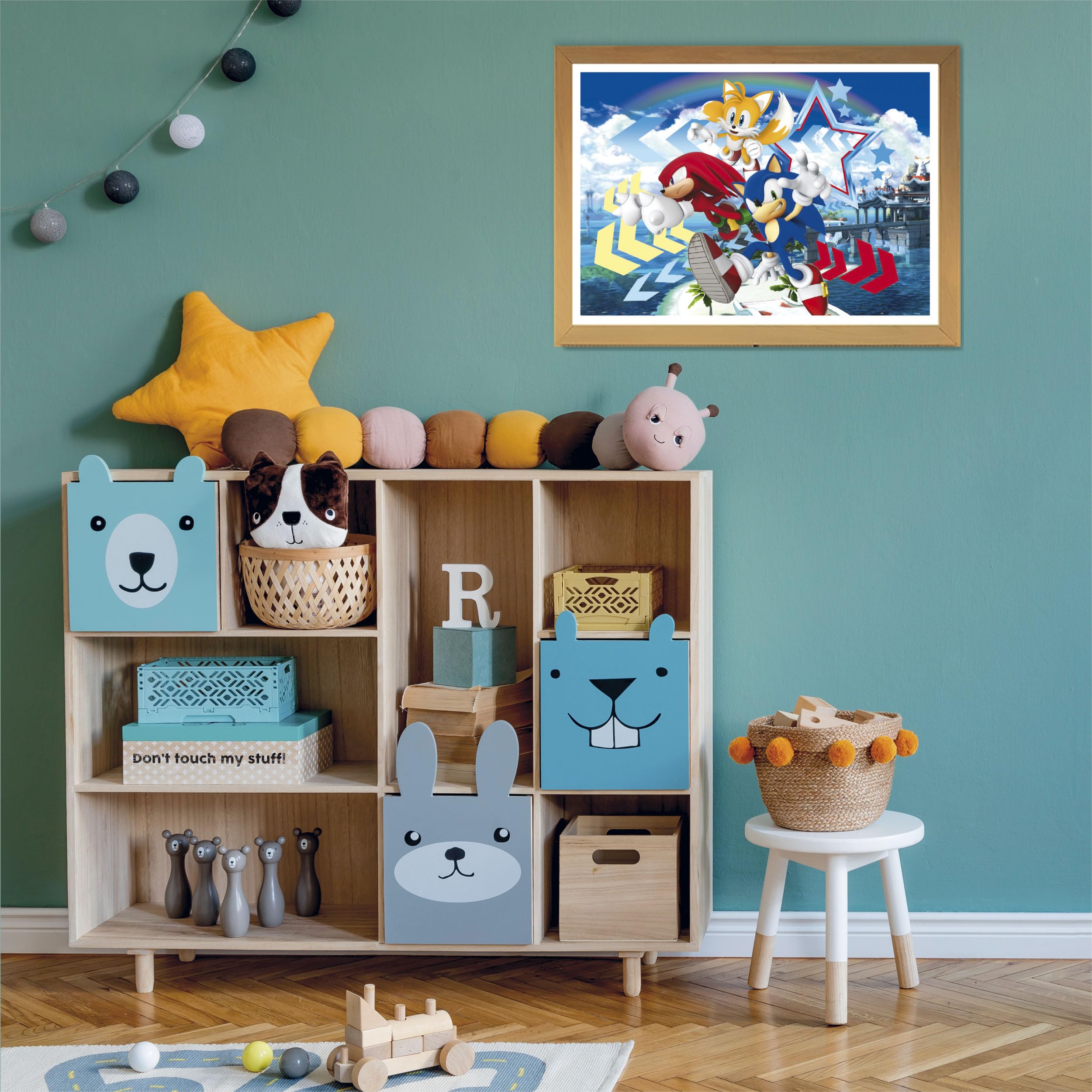 Clementoni 27267 Supercolor Puzzle 104 Pieces - Sonic The Hedgehog Kids Puzzle for Ages 6+ | Fun Learning Activity & Gift for Children's Birthday Party