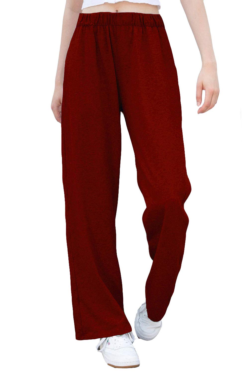 Women's High Waist Stretchy Jogger Sweatpants - Active Casual Gym Workout & Lounge Pants for Yoga, Running, Travel & Home Comfort