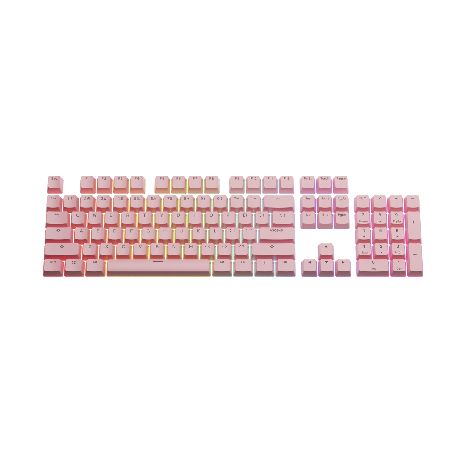Custom Keycaps for Mechanical Keyboards - Potion Pink Cherry MX Switches - Perfect for Gaming, Typing & Office Work