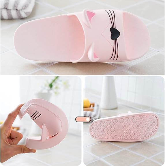 AioTio Women's Lightweight Non-Slip Indoor/Outdoor Slippers - Comfortable Bathroom House Shoes for Home, Spa, Yoga & Travel