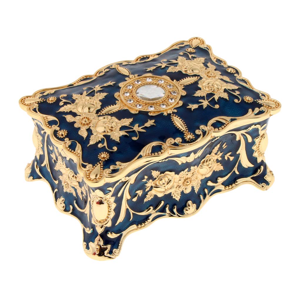 Kloware Enamel Jewelry Box - Elegant Storage for Necklaces & Rings - Perfect Gift for Women