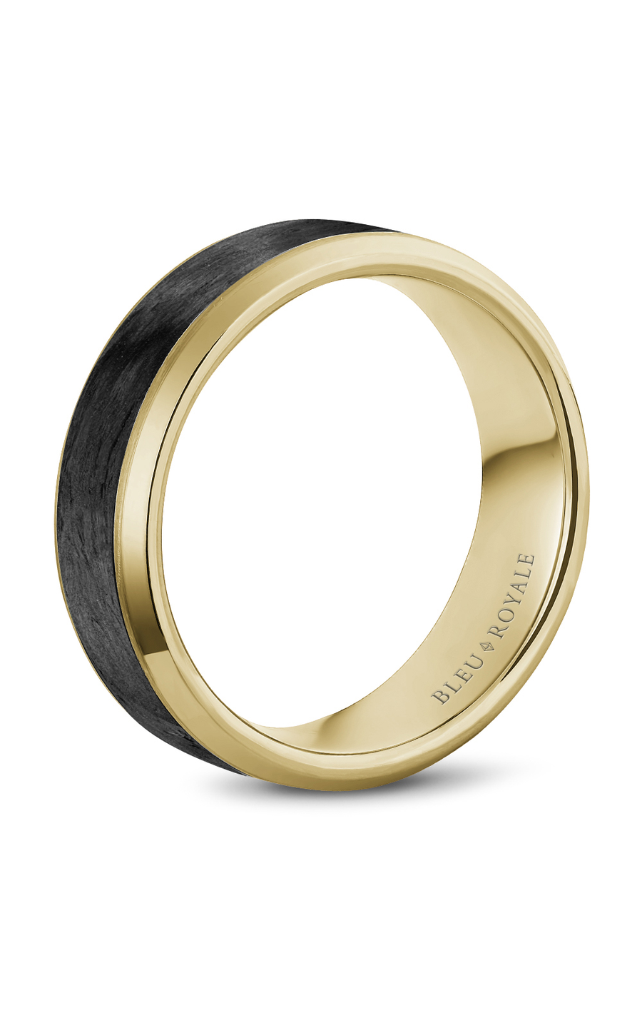 Bleu Royale Men's Wedding Band Ring - 14K Yellow Gold Classic Comfort Fit Wedding Ring for Men, Perfect for Engagement, Anniversary & Special Occasions